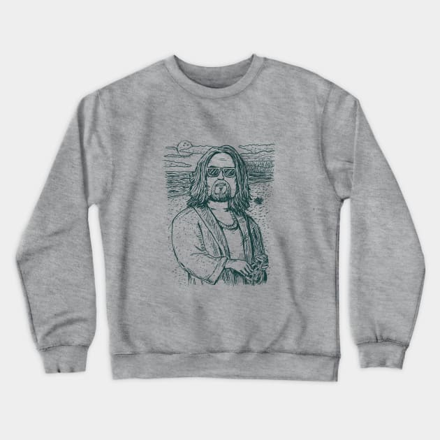 The Dude Crewneck Sweatshirt by Pixelmania